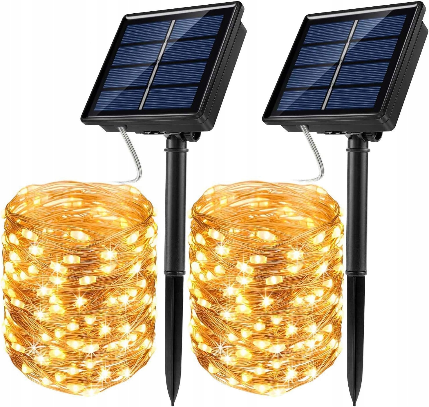 SuperLED solárne strunové svetlo 2000 cm IP44 teplá biela